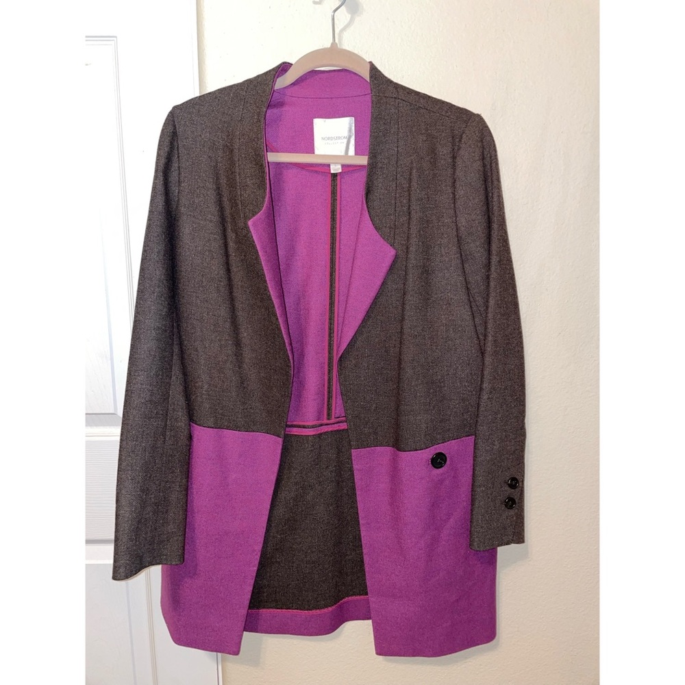 Nordstrom Collection wool blend coat size S